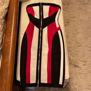 MISTRESS Rocks strapless stretch dress NWT XS